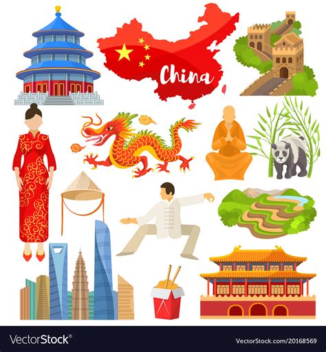 China chinese culture in asia and great Royalty Free Vector