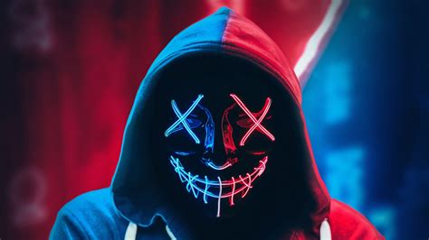 Hacker Mask Neon Wallpapers - Wallpaper Cave