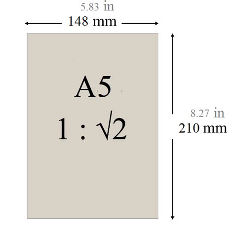 A5 Paper Size - Dimensions in inches, mm, cm, and pixels