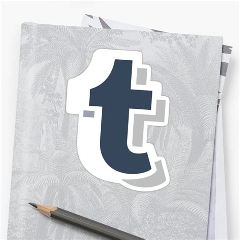 "tumblr logo" Stickers by calmoceans | Redbubble