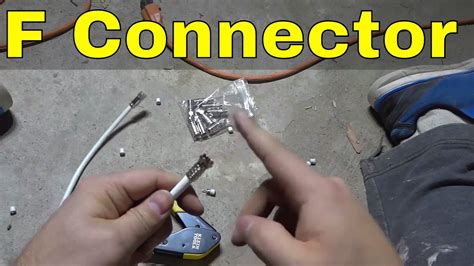 How To Connect Coax Connector To Cable