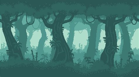 Forest Pixel Background