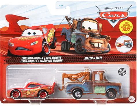 Buy Disney and Pixar Cars 3, Mater & Lightning McQueen 2-Pack, 1:55 ...