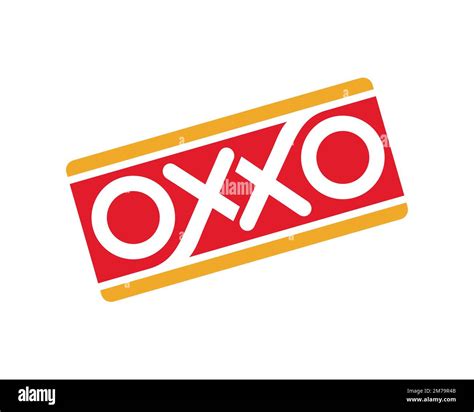 OXXO, rotated logo, white background Stock Photo - Alamy