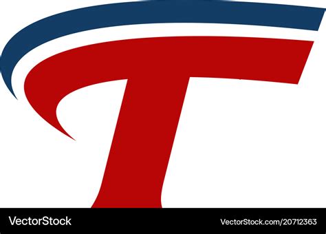 Letter t logo design template Royalty Free Vector Image