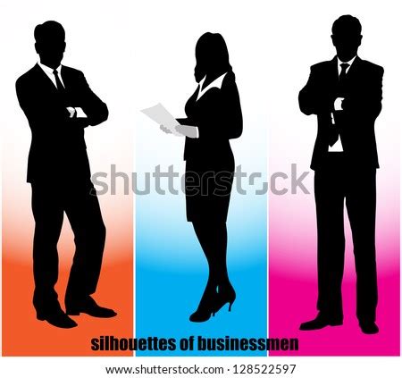 Businessman Silhouettes Free Vector / 4Vector