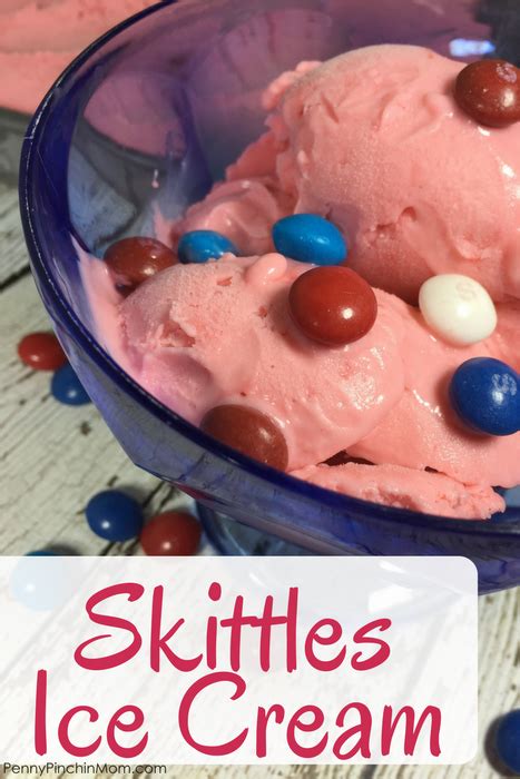 Skittles Ice Cream (No Churn Recipe)