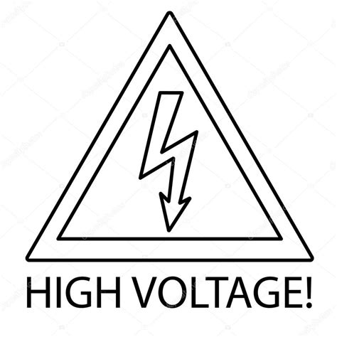 High Voltage Sign. Danger symbol. Stock Vector Image by ©hlivnyk.a ...