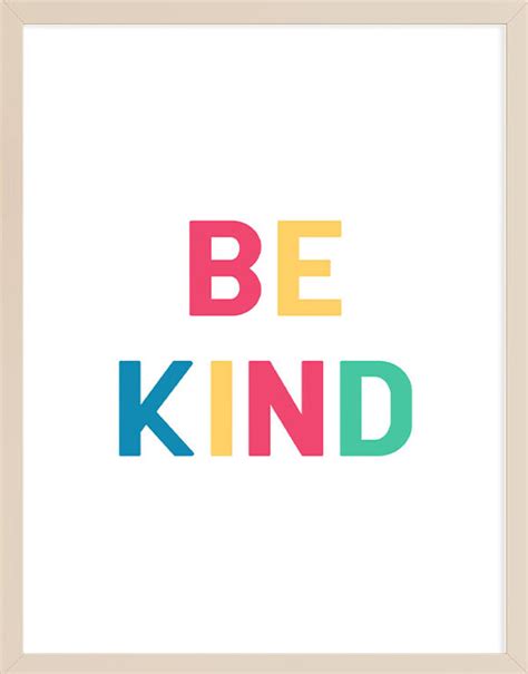 Free Printable Be Kind Wall Art