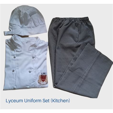 Lyceum Uniform SET for Kitchen (Preloved) | Shopee Philippines