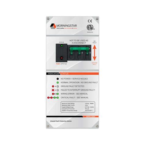 Ground Fault Protection Device - Morningstar Corporation