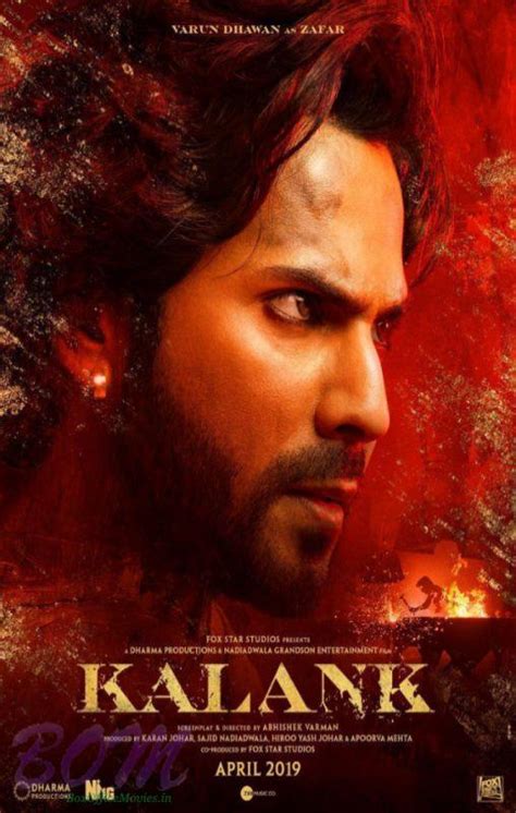 Varun Dhawan starrer Kalank movie poster photo - Bom Digital Media ...