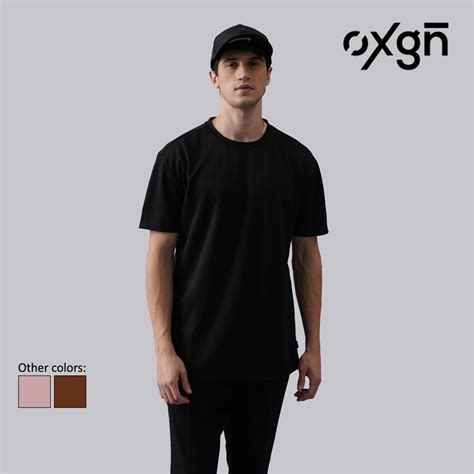 OXGN Regular Fit T-Shirt In Special Stripe Fabric Korean Fashion For ...