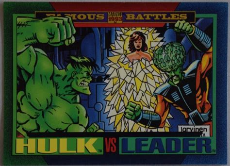 Hulk vs Leader #158 Prices | Marvel 1993 Universe | Marvel Cards