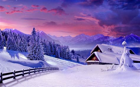 Beautiful Winter Scenery Wallpaper - WallpaperSafari