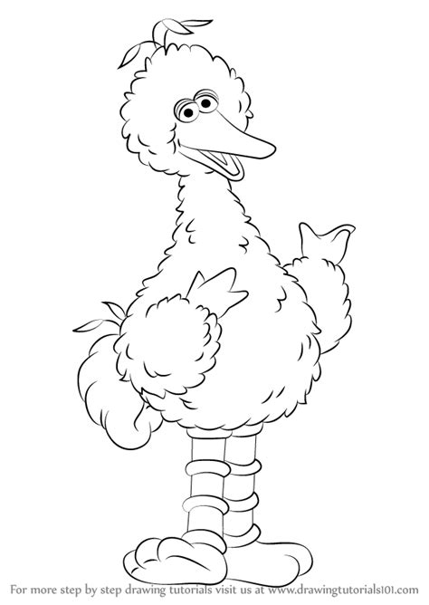 Big Bird Coloring Page - MohammedropCrane