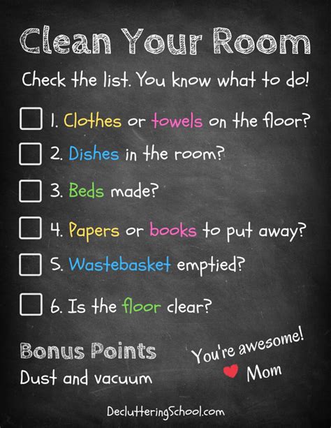 Cleaning The Bedroom Checklist | www.resnooze.com