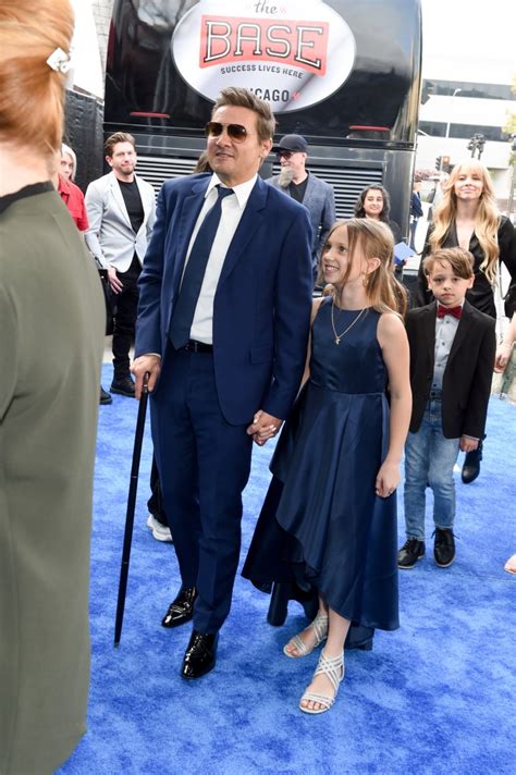 Jeremy Renner's Daughter Ava Attends UCLA Event With Her Dad