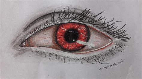 The Eye of the Vampire Drawing by Kris Woo