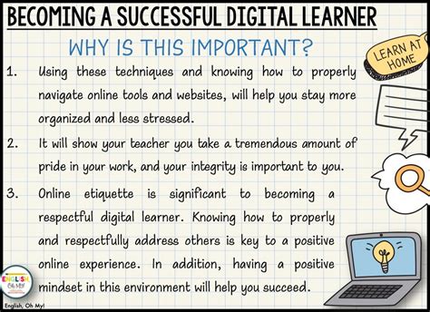 Online Etiquette in the Digital Classroom - English, Oh My!