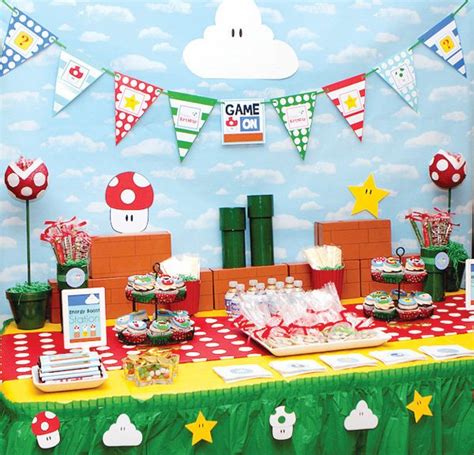 GAME ON: Super Mario Birthday Party // Hostess with the Mostess®