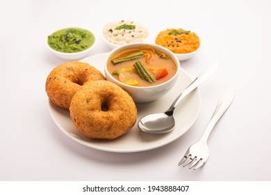 Vada Medu Vadai Sambar Chutney Popular Stock Photo 1943888407 ...