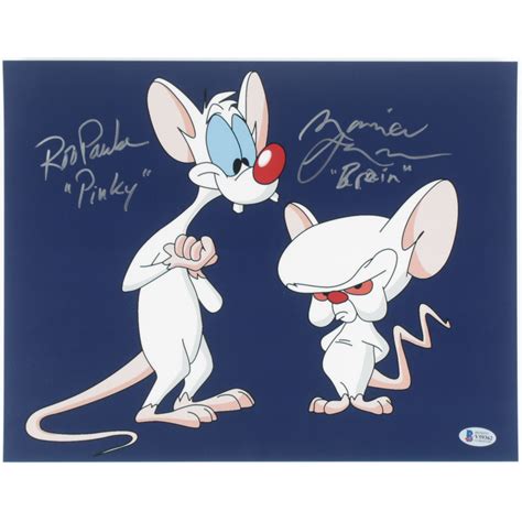 Rob Paulsen & Maurice LaMarche Signed "Pinky and the Brain" 11x14 Photo ...