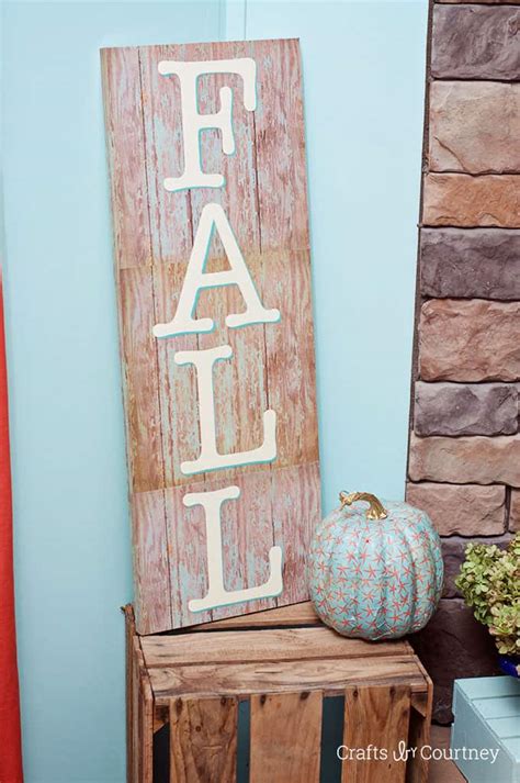 How to Make a Fall Sign in Three Steps - Mod Podge Rocks