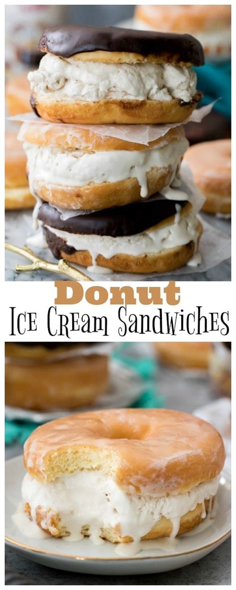 Donut Ice Cream Sandwich - Sugar Spun Run