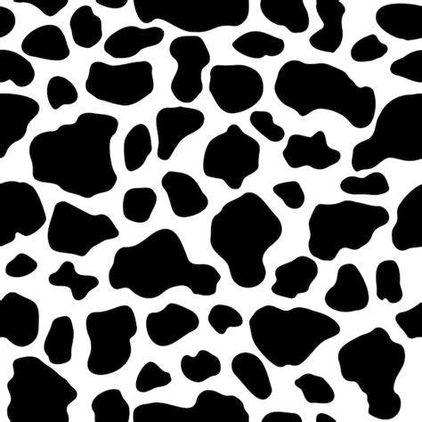 Premium Vector | Seamless cow pattern cow spots pattern cow print