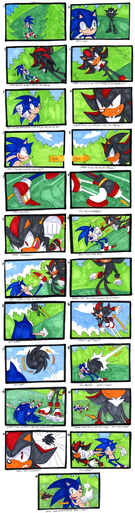 Sonic VS Shadow Comic - Sonic the Hedgehog Photo (18705826) - Fanpop