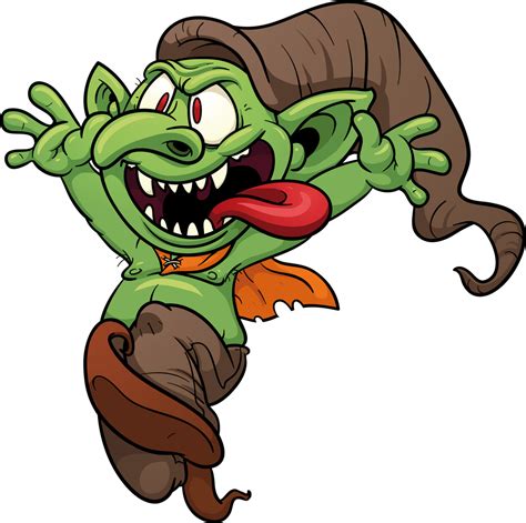 Green goblin clipart