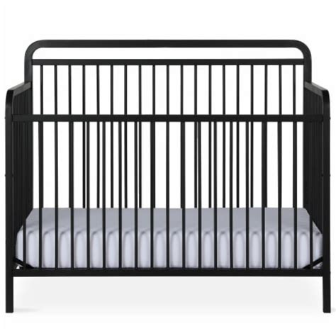 Baby Relax Juniper 4-in-1 Convertible Metal Crib, Black, 30.12 x 54.50 ...