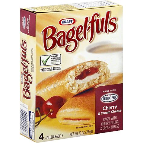 BagelFuls Filled Bagels, Cherry & Cream Cheese | Bagel-fuls | Town ...