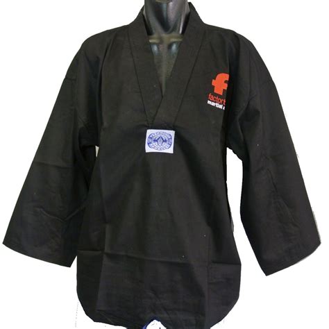 F10 Plain Black Taekwondo Group Leader Jacket - Factor10 Martial Arts