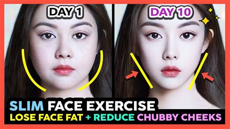 🥇BEST FACE EXERCISES TO LOSE FACE FAT FAST + REDUCE CHUBBY CHEEKS + GET ...