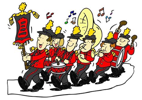 Cartoon Marching Band Picture - Marching Band Clip Vector Illustrations ...