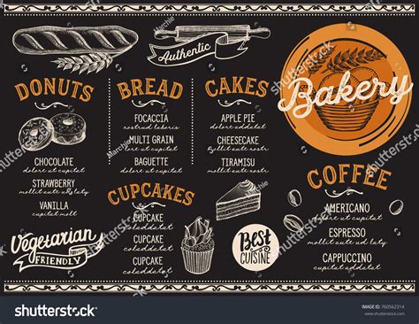 48,308 Bakery menu template Images, Stock Photos & Vectors | Shutterstock