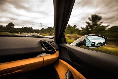 Premium Photo | Car interior with black and orange colors