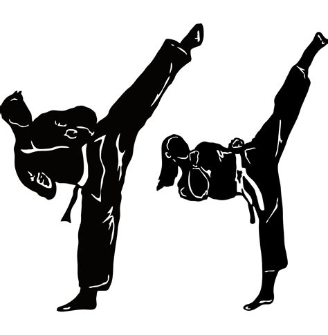 taekwondo kick vector illustration 8630697 Vector Art at Vecteezy