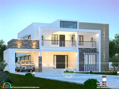 Flat Roof Modern House Floor Plans - floorplans.click