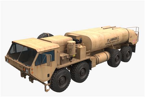 Fuel Truck Oshkosh HEMTT 3D Model $119 - .unknown .max .fbx .obj - Free3D