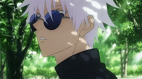 an anime character with pink hair and sunglasses