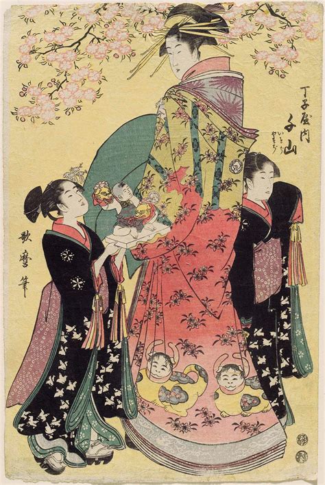 Edo period about 1798 (Kansei 10) Artist Kitagawa Utamaro (Japanese ...