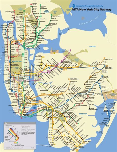 New York train station map - NYC train station map (New York - USA)