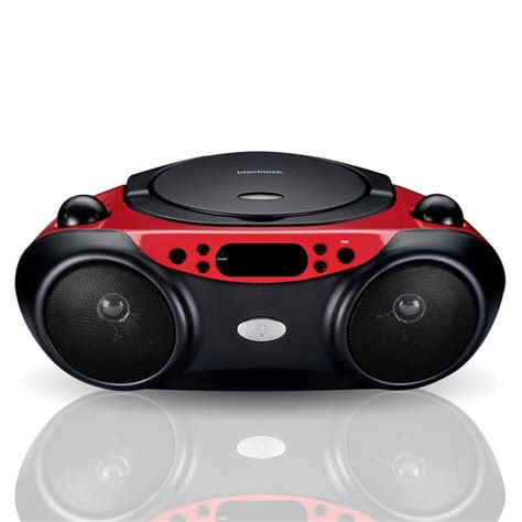 Blackweb Bluetooth CD Player with FM Radio, Red and Black - Walmart.com ...