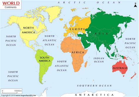 World Map 7 Continents – Topographic Map of Usa with States