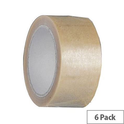 Vinyl Tape Regular Pack 72mm Clear Pack of 6 - Hunt Office UK