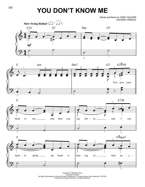 You Don't Know Me | Sheet Music Direct