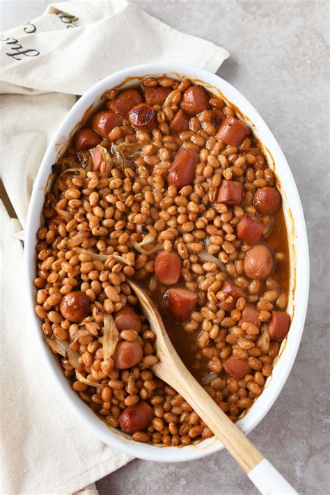 Hot Dogs and Beans Casserole - Sizzling Eats